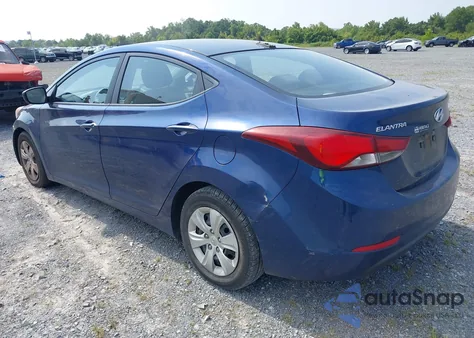 2016 Hyundai Elantra Se from USA, damaged, VIN 5NPDH4AE7GH714118